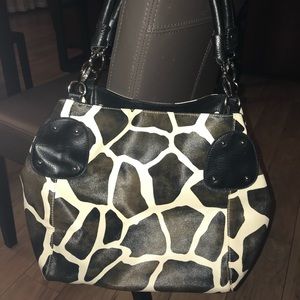 Giraffe print bag